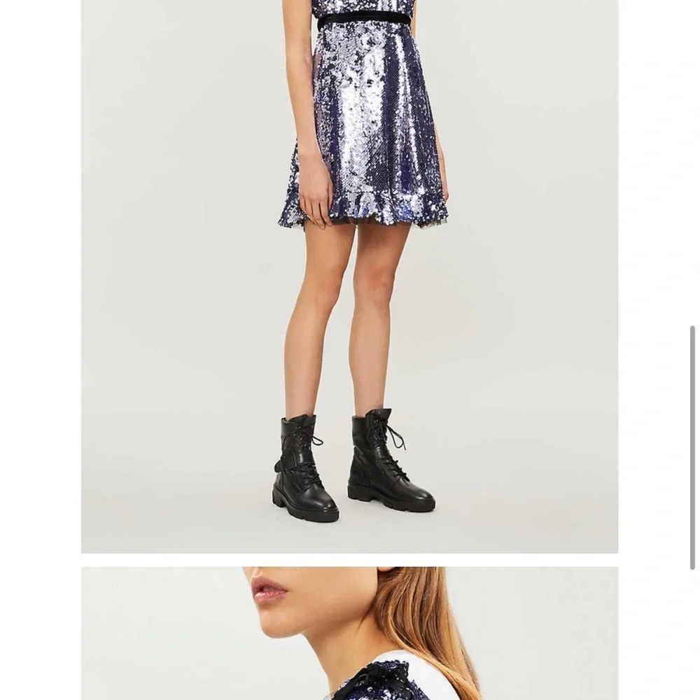 NWT Free people sequin dress in lilac - Picture 7 of 8